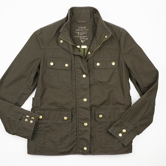 JCREW Size S The Downtown Field Jacket in Mossy Brown - Picture 3 of 5